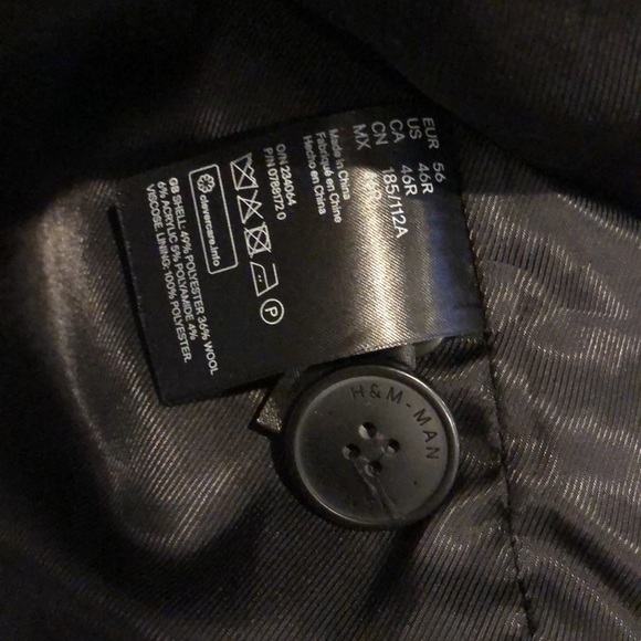 Men’s Tan H&M Long Peacoat - Picture 4 of 6